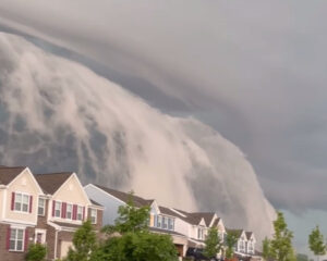 Nuvem arcus observada em Ohio. Fonte: Reddit