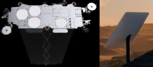 Satélite e antena da Starlink. Fonte: Starlink