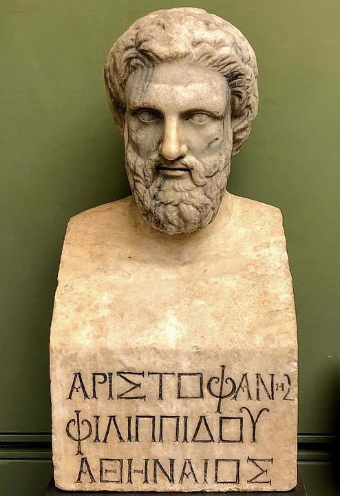 Busto de Aristófanes. Fonte: Wikipedia