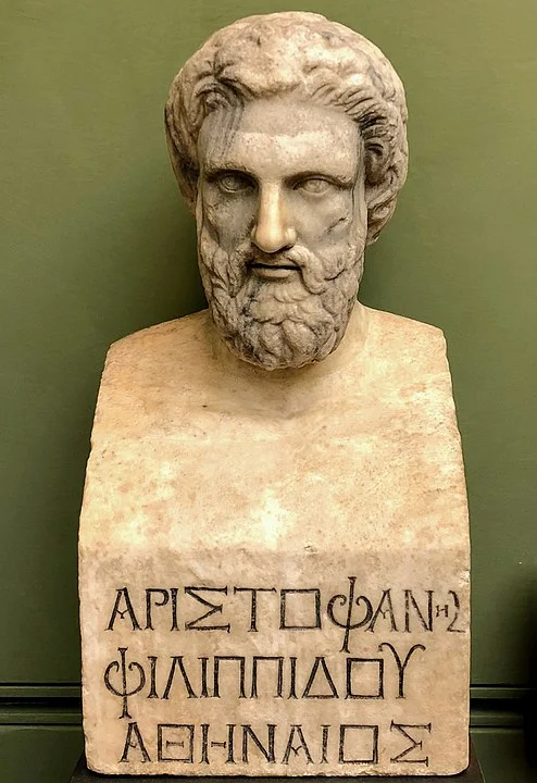 Busto de Aristófanes. Fonte: Wikipedia