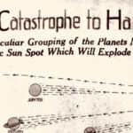 Os jornais traziam esboços detalhados e manchetes apocalípticas sobre as previsões de Porta. Imagem: The Washington Times