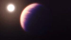 Ilustração mostra como poderia ser o exoplaneta WASP-39b, com base na compreensão atual do planeta. Fonte: NASA