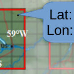 Região selecionada para análise no script (adaptado de Rocha, 2011)