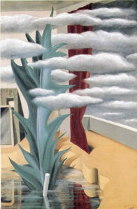 Depois da água, as nuvens, René Magritte (1926)