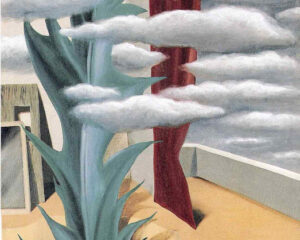 Depois da água, as nuvens, René Magritte (1926)