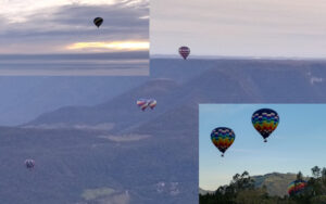 Voos de balão partindo de Praia Grande/SC. Fotos: ViniRoger