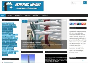 Tela do site dias antes do aniversário de 10 anos