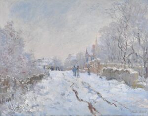 Snow at Argenteuil (1875). Fonte: Wikipedia