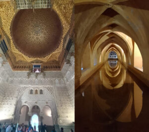 Interiores do Real Alcázar de Sevilha: Salón de Embajadores e Baños de Doña María de Padilla. Fotos: ViniRoger