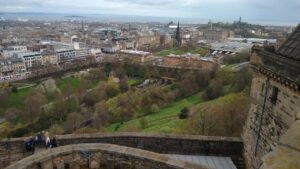 Vista de Edimburgo a partir do Edinburgh Castle. Foto: Eliana Reis