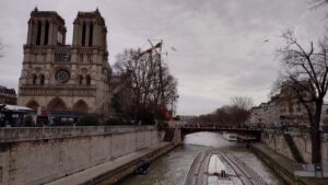Catedral de Notre-Dame durante reconstrução em 2024. Foto: ViniRoger