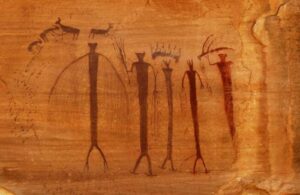 Painel pictográfico em Virgin Spring Canyon, Condado de Emery, Utah. Foto: Dave Manley.