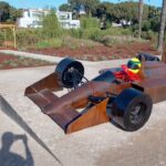 Escultura em homenagem a Ayrton Senna inaugurada em 2024 na Quinta do Lago. Foto: ViniRoger
