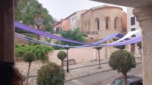 Rua de Brihuega decorada para julho. Foto: ViniRoger