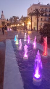 Fontes coloridas da Plaza San Juan de Dios. Foto: ViniRoger