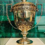 Taça da Copa Rio de 1951, em exibição organizada pela Sociedade Esportiva Palmeiras. Fonte: Wikipedia