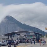 Rocha de Gibraltar vista a partir da fronteira com a Espanha. Foto: ViniRoger