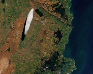 Imagem obtida pelo OLI (Operational Land Imager) no Landsat 8 em 7 de setembro de 2024. Fonte: NASA