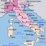 Mapa da Itália. Fonte: M.E. Moser, The "Southern Villanovan" Culture of Campania, (Ann Arbor), 1982.