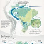Funcionamento dos rios voadores. Fonte: Instituto Serrapilheira