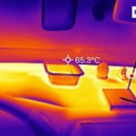 Imagem via câmera de infravermelho do interior do carro preto ao final do experimento. Fonte: Manual do Mundo