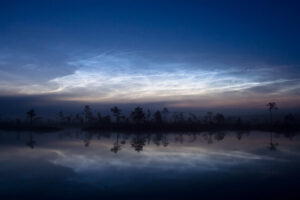 Noctilucent clouds. Fonte: Image Editor