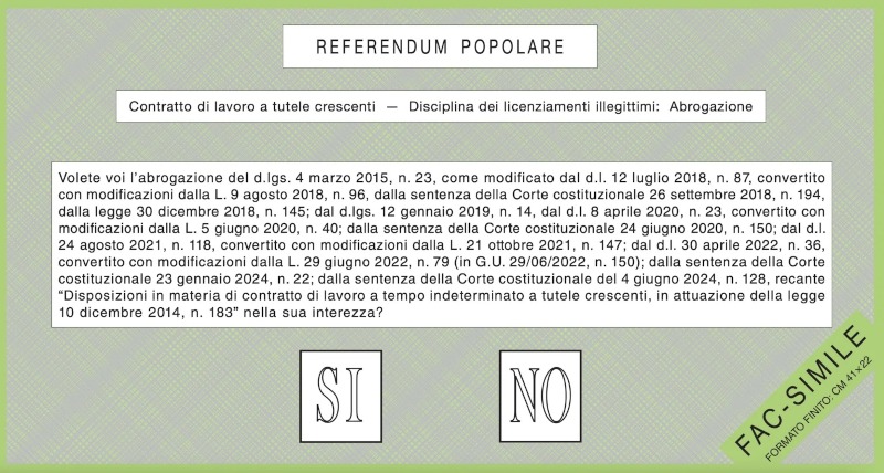 1 - Scheda verde