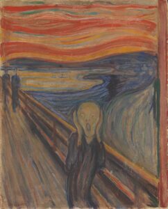 Edvard Munch, 1893, The Scream, National Gallery of Norway. Fonte: Wikipedia