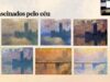 Pinturas de Monet em Londres sob diferentes condições atmosféricas em slide transmitido da palestra