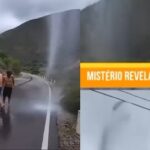 Cenas do vídeo viral que afirmam se tratar de chuva localizada. Fonte: divulgação