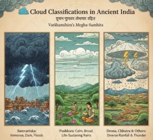 Classificação de nuvens na Índia Antiga. Fonte: MSV Ramana (Linkedin)