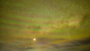 Luminescência atmosférica no sul do RS em 12/10/2025. Fonte: Gabriel Zaparolli