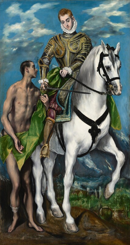 Saint Martin and the Beggar (1597/1599), El Greco (Domenikos Theotokopoulos). Fonte: The National Gallery of Art