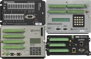 Exemplos de dataloggers da Campbell Scientific. Fonte: divulgação