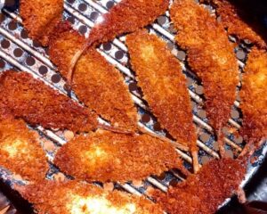 Peixinho da horta frito na air fryer. Foto: ViniRoger