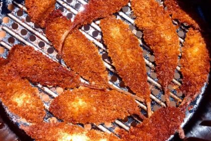 Peixinho da horta frito na air fryer. Foto: ViniRoger