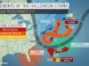 Infográfico da Tempestade Perfeita de 1991. Fonte: AccuWeather