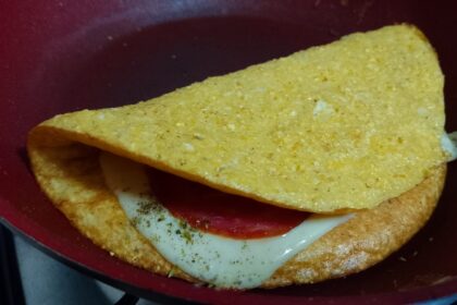 Omelete de cuscuz. Foto: ViniRoger