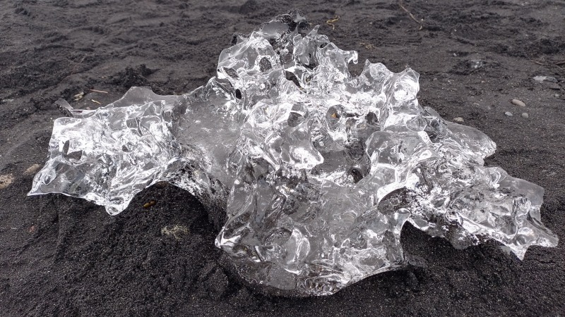 Gelo na Diamond Beach. Foto: ViniRoger