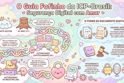 Guia de funcionamento básico da ICP-Brasil. Fonte: Thaiane dos Santos
