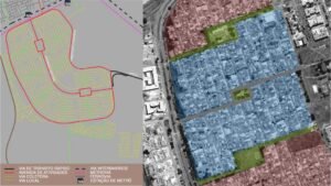 Hierarquia viária e mapa estético do Guará II. Fonte: COSTA, 2015