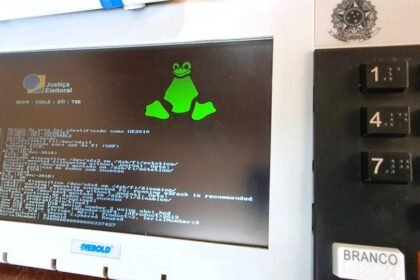 Urna eletrônica com Linux. Fonte: TSE